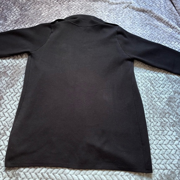 Vila Milano Black cotton blend cardigan sweater size Large - Picture 10 of 10